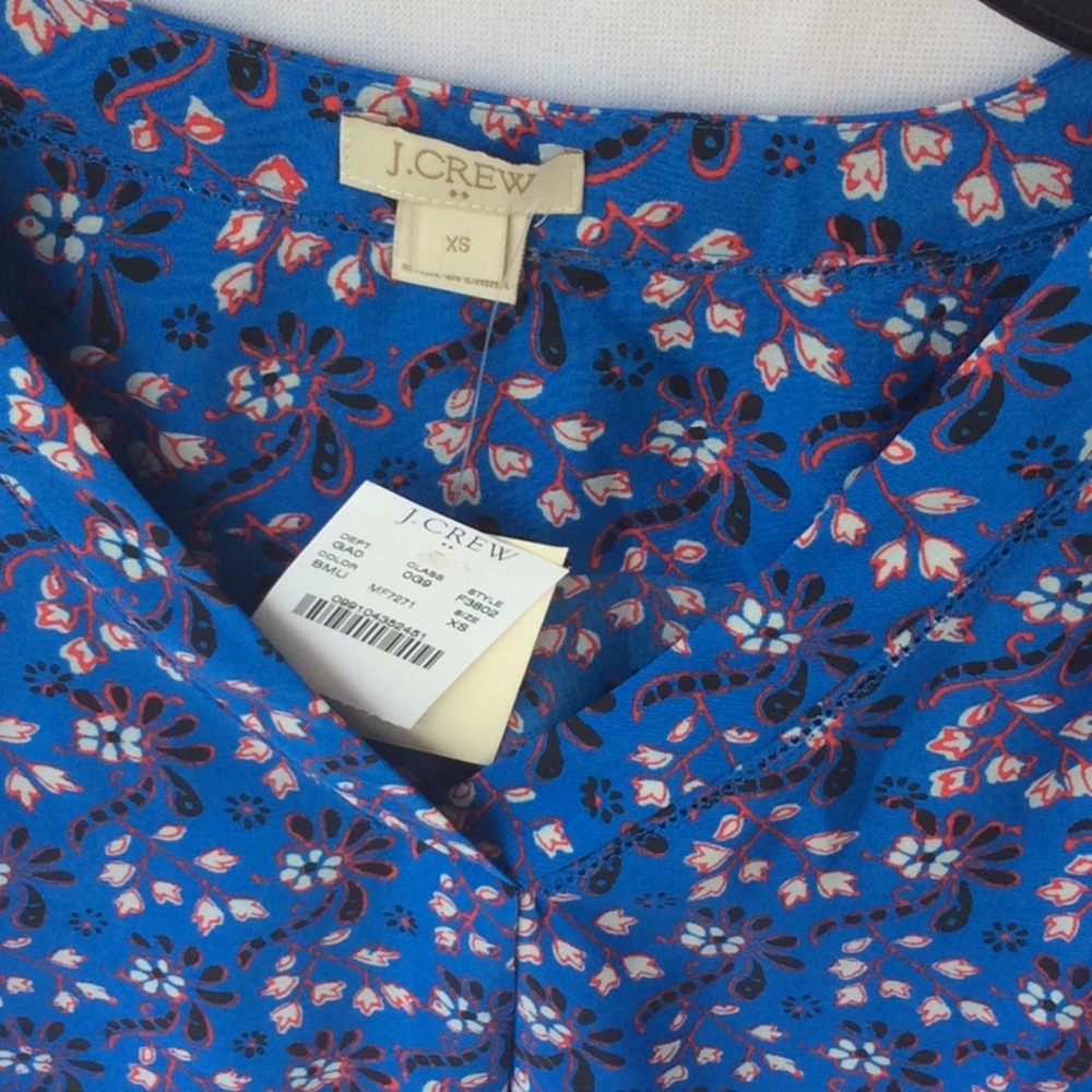 NWT WOMENS J CREW POP OVER BLOUSE - Picture 2 of 3